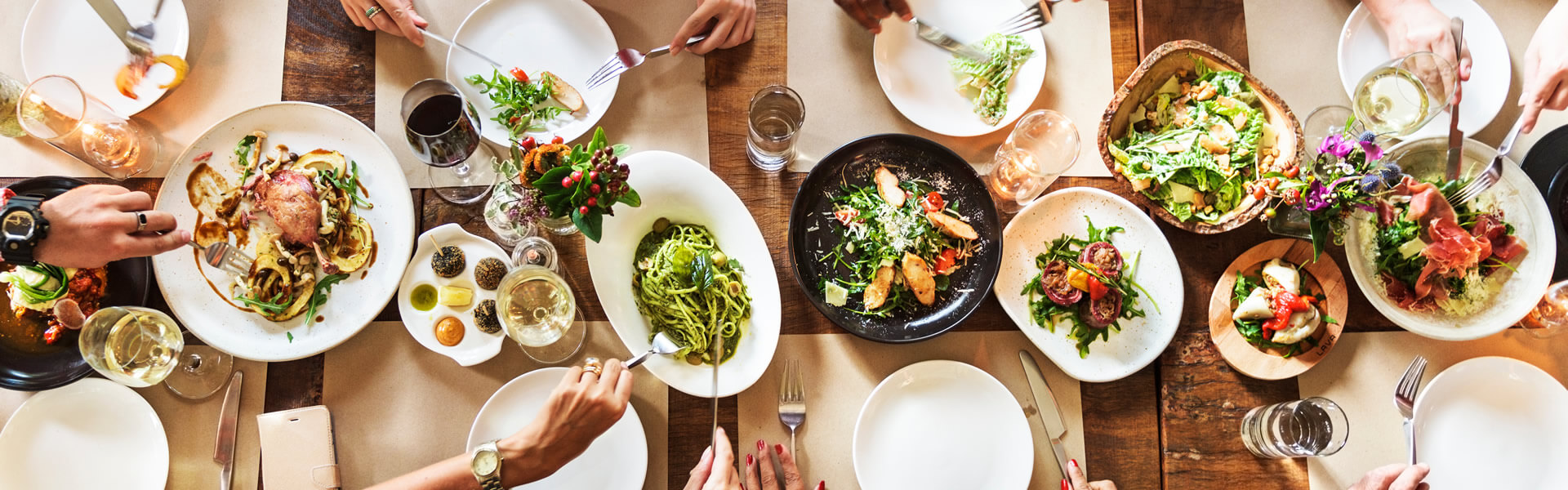 Community dinner gathering at West Jasper Sherwood